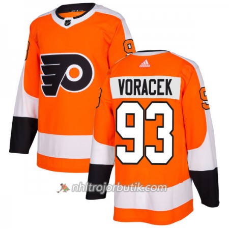 Män Ishockey Philadelphia Flyers Tröja Jakub Voracek 93 Adidas 2017-2018 Orange Authentic